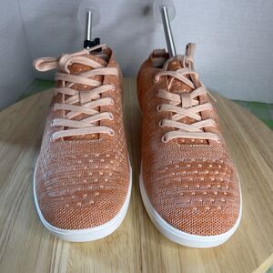 Suavs Womens The Zilker Womens 9.5 US Peach Knit Lace Up Low Top Shoes Sneakers